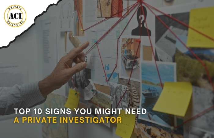 Top 10 Signs You Might Need a Private Investigator