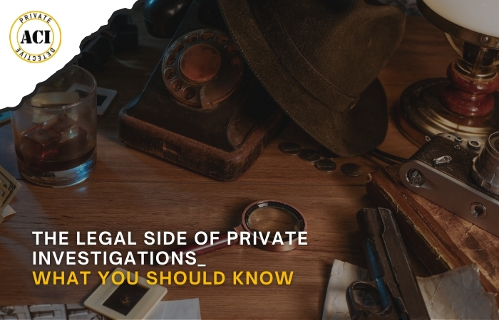 The Legal Side of Private Investigations: What You Should Know